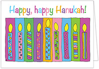 Hanukkah Holiday Greeting Cards by Just Mishpucha - Patterned Candles