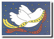 Non-Personalized Interfaith Holiday Greeting Cards by Just Mishpucha - Dove