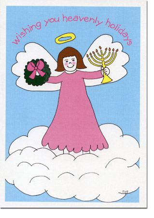 Interfaith Holiday Greeting Cards by Just Mishpucha - Interfaith Angel