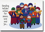 Non-Personalized Interfaith Holiday Greeting Cards by Just Mishpucha - Children With Candles