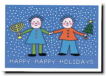 Non-Personalized Interfaith Holiday Greeting Cards by Just Mishpucha - Kids