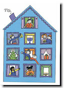 Interfaith Holiday Greeting Cards by Just Mishpucha - Kids In Windows
