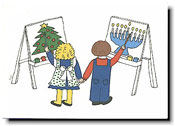Non-Personalized Interfaith Holiday Greeting Cards by Just Mishpucha - Little Artists