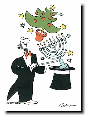Non-Personalized Interfaith Holiday Greeting Cards by Just Mishpucha - Magician