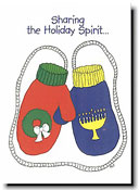 Non-Personalized Interfaith Holiday Greeting Cards by Just Mishpucha - Mittens