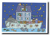 Non-Personalized Interfaith Holiday Greeting Cards by Just Mishpucha - Noah's Ark