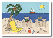 Interfaith Holiday Greeting Cards by Just Mishpucha - Sand Castles