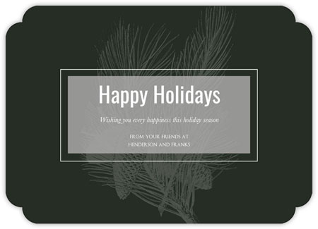 Holiday Greeting Cards by Little Lamb Designs (Pine Branch)