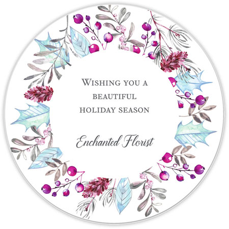Holiday Greeting Cards by Little Lamb Designs (Enchanted Flora)