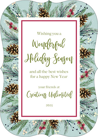 Holiday Greeting Cards by Little Lamb Designs (Winter Grove Greetings)