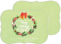 Holiday Greeting Cards by Little Lamb Designs (Watercolor Wreath)