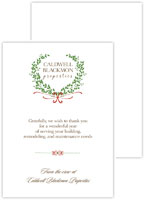 Holiday Greeting Cards by Little Lamb Designs (Christmas Wreath)