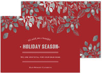 Holiday Greeting Cards by Little Lamb Designs (Crimson and Grey)