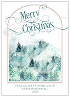 Holiday Greeting Cards by Little Lamb Designs (Forest Arch Merry Christmas)