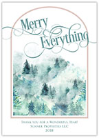Holiday Greeting Cards by Little Lamb Designs (Forest Arch Merry Everything)