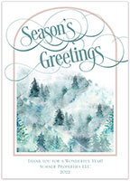 Holiday Greeting Cards by Little Lamb Designs (Forest Arch Season's Greetings)