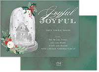 Holiday Greeting Cards by Little Lamb Designs (Joyful Cloche)