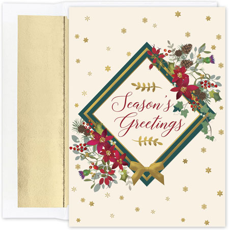 Pre-Printed Boxed Holiday Cards by Masterpiece Studios (Seasons Floral) Pre-Printed Boxed Holiday Cards by Masterpiece Studios (Seasons Floral)