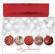 Pre-Printed Boxed Holiday Cards by Masterpiece Studios (Sparkling Ornaments)