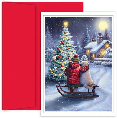 Pre-Printed Boxed Holiday Greeting Cards by Masterpiece Studios (Best Friends)
