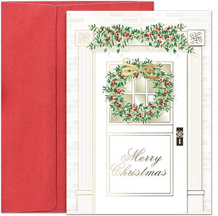 Pre-Printed Boxed Holiday Greeting Cards by Masterpiece Studios (Merry Christmas Welcome)