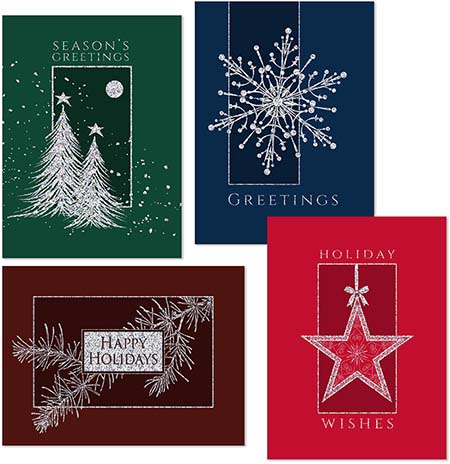 Pre-Printed Boxed Holiday Greeting Cards by Masterpiece Studios (Simple Holiday Icons)