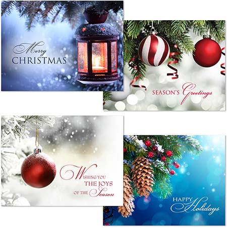 Pre-Printed Boxed Holiday Greeting Cards by Masterpiece Studios (Photo Floral Assortment)