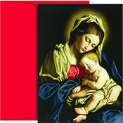Pre-Printed Boxed Holiday Greeting Cards by Masterpiece Studios (Madonna & Child At Rest)