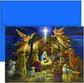 Pre-Printed Boxed Holiday Greeting Cards by Masterpiece Studios (A Holy Scene)