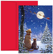 Pre-Printed Boxed Holiday Greeting Cards by Masterpiece Studios (And To All A Goodnight)