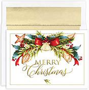 Pre-Printed Boxed Holiday Greeting Cards by Masterpiece Studios (Seaside Swag)