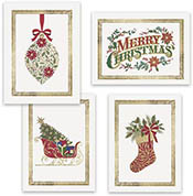 Pre-Printed Boxed Holiday Greeting Cards by Masterpiece Studios (Traditions Holiday Assortment)