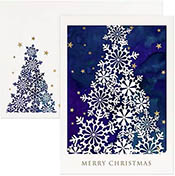 Pre-Printed Boxed Holiday Greeting Cards by Masterpiece Studios (Christmas Tree Laser Cut)