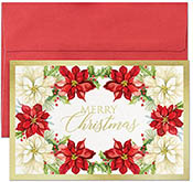 Pre-Printed Boxed Holiday Greeting Cards by Masterpiece Studios (Floral Tradition)