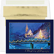 Pre-Printed Boxed Holiday Greeting Cards by Masterpiece Studios (Midnight Blessings)
