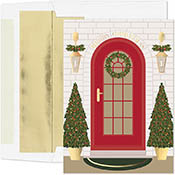 Pre-Printed Boxed Holiday Greeting Cards by Masterpiece Studios (Festive Front Door)
