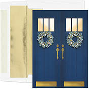 Pre-Printed Boxed Holiday Greeting Cards by Masterpiece Studios (Christmas Wreath Welcome)