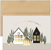 Pre-Printed Boxed Holiday Greeting Cards by Masterpiece Studios (Holiday Houses)