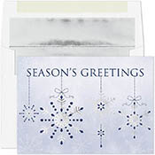 Pre-Printed Boxed Holiday Greeting Cards by Masterpiece Studios (Sterling Snowflakes)