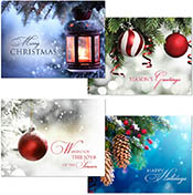 Pre-Printed Boxed Holiday Greeting Cards by Masterpiece Studios (Photo Floral Assortment)