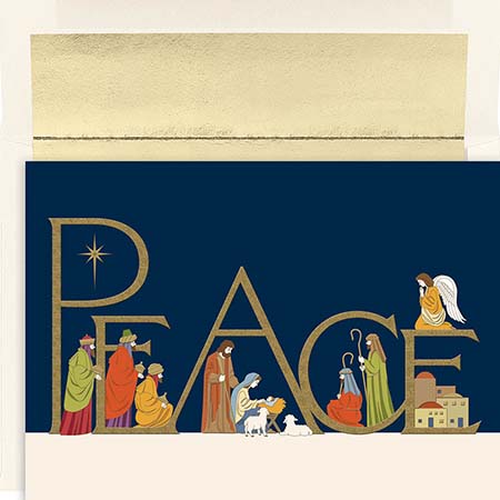 Pre-Printed Boxed Holiday Greeting Cards by Masterpiece Studios (Peaceful Night) Pre-Printed Boxed Holiday Greeting Cards by Masterpiece Studios (Peaceful Night)