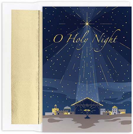 Pre-Printed Boxed Holiday Greeting Cards by Masterpiece Studios (O Holy Night) Pre-Printed Boxed Holiday Greeting Cards by Masterpiece Studios (O Holy Night)