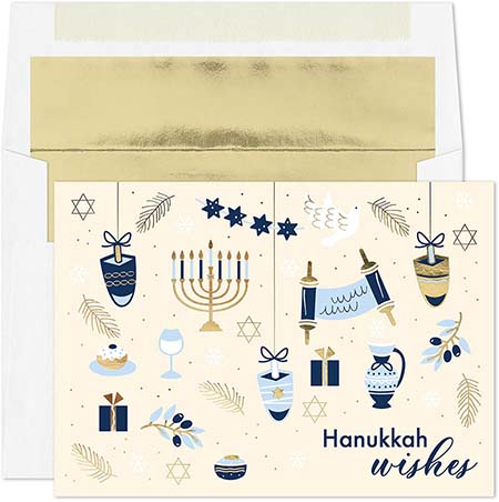 Pre-Printed Boxed Hanukkah Greeting Cards by Masterpiece Studios (Hanukkah Wishes) Pre-Printed Boxed Hanukkah Greeting Cards by Masterpiece Studios (Hanukkah Wishes)