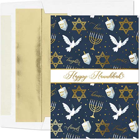 Pre-Printed Boxed Hanukkah Greeting Cards by Masterpiece Studios (Hanukkah Icons) Pre-Printed Boxed Hanukkah Greeting Cards by Masterpiece Studios (Hanukkah Icons)