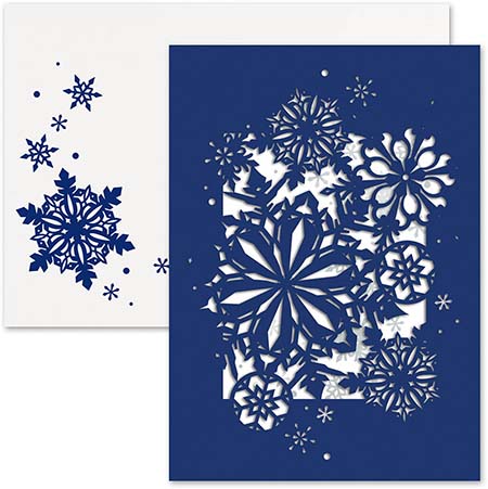 Pre-Printed Boxed Holiday Greeting Cards by Masterpiece Studios (Snowflake Laser Cut) Pre-Printed Boxed Holiday Greeting Cards by Masterpiece Studios (Snowflake Laser Cut)