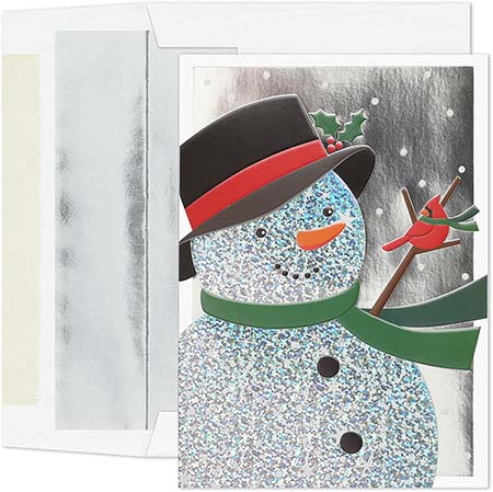 Pre-Printed Boxed Holiday Greeting Cards by Masterpiece Studios (Snowman Sparkle) Pre-Printed Boxed Holiday Greeting Cards by Masterpiece Studios (Snowman Sparkle)