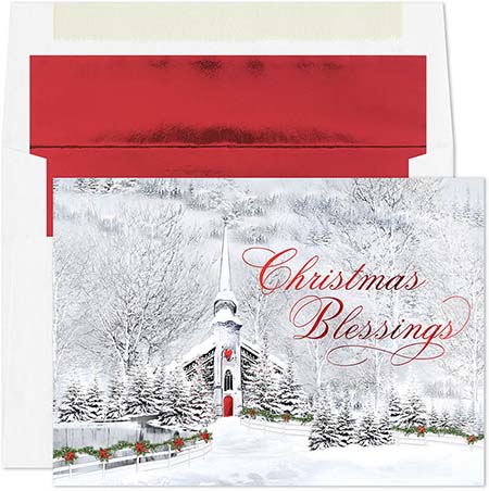 Pre-Printed Boxed Holiday Greeting Cards by Masterpiece Studios (Winter Blessings) Pre-Printed Boxed Holiday Greeting Cards by Masterpiece Studios (Winter Blessings)