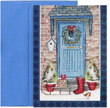 Pre-Printed Boxed Holiday Greeting Cards by Masterpiece Studios (Deck the Doorway) Pre-Printed Boxed Holiday Greeting Cards by Masterpiece Studios (Deck the Doorway)