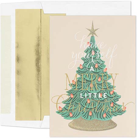 Pre-Printed Boxed Holiday Greeting Cards by Masterpiece Studios (Vintage Christmas Tree) Pre-Printed Boxed Holiday Greeting Cards by Masterpiece Studios (Vintage Christmas Tree)
