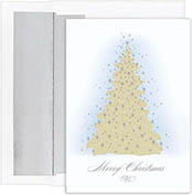 Pre-Printed Boxed Holiday Greeting Cards by Masterpiece Studios (Frosted Tree)